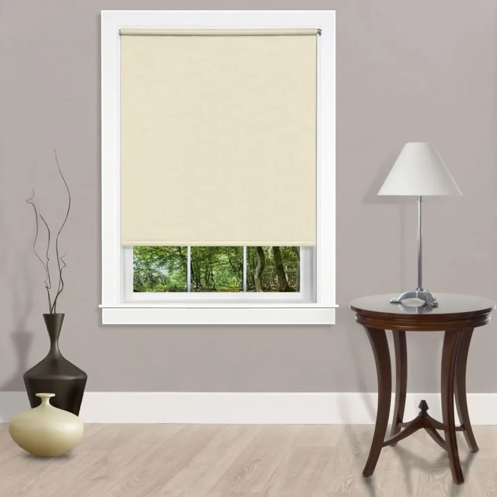 Traditional Elegance Cordless Tear Down Light Filtering Window Shade 55x72 Ivory